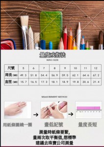 戒子尺碼自己量, 更準最快